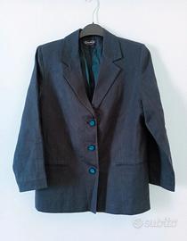 Blazer in lino, vero vintage sartoriale y2k S/M