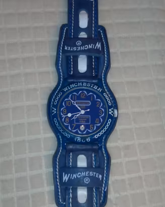 Orologio winchester blu con datario vintage