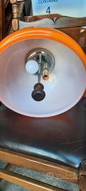 Lampadario vintage arancione funzionante