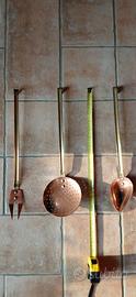 Set utensili rame vintage