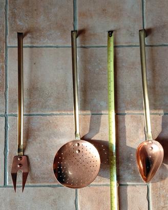 Set utensili rame vintage
