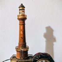 Lampada Barometro Francese Vintage con Faro 