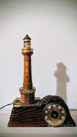 Lampada Barometro Francese Vintage con Faro 