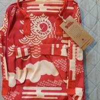 Zaino Fjallraven Kanken 16 L rosso beige multicolo