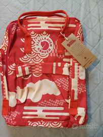 Zaino Fjallraven Kanken 16 L rosso beige multicolo