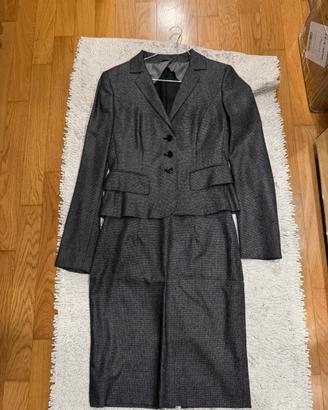 Completo pied-de-poule blazer e gonna tg 42