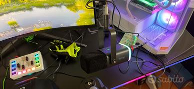 Mixer audio fifine sc3 + microfono e asta fifine