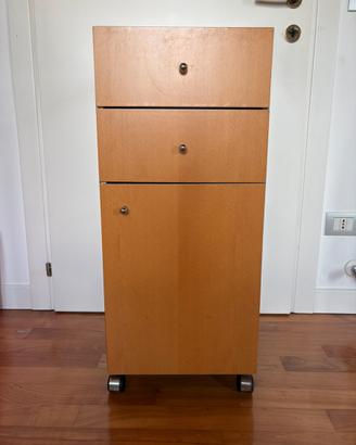 Mobile Bagno LineaBeta specchiato con ruote