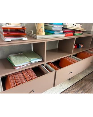 Libreria contenitore da ufficio e casa- De Rosso