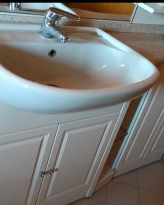 mobile bagno con piano in marmo 