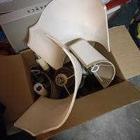 4 lampade con paralumi