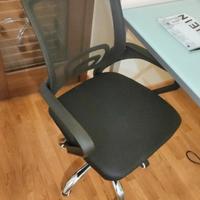 2 sedie da ufficio, con rotelle e braccioli 