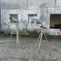 2 getti di irrigazione a pioggia su treppiede