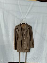 Tailleur vintage donna vera pelle taglia 42