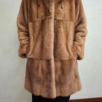 Giacca in pelliccia visone lav.pelli intere