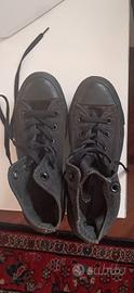 Scarpe Converse alte total black