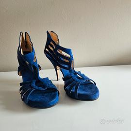 Sandali Rebeca Sanver NUOVI - Blu Elettrico Camosc