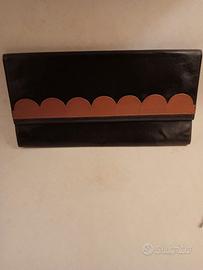Borsa pochette vintage in pelle