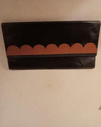 Borsa pochette vintage in pelle