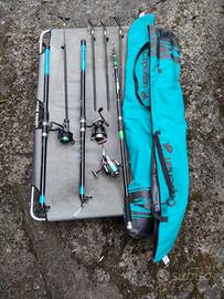 Set tre canne  da pesca
