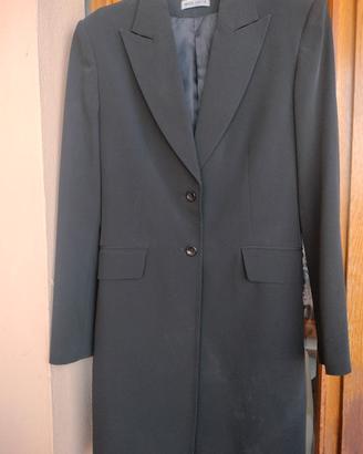 giacca donna nera lunga vintage 