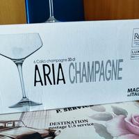 set di 6 calici da champagne "ARIA CHAMPAGNE"