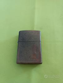 zippo firmato ottone venetian style 