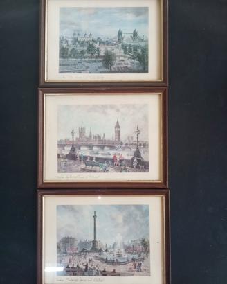3 stampe Londra originali 