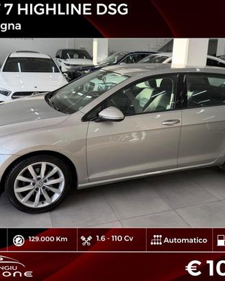VW GOLF 7 1.6 DSG 5 P highline FINANZIABILE