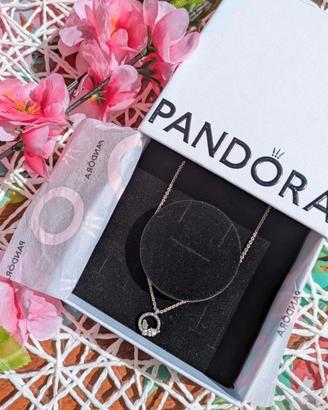 Collana Pandora con punto luce 
