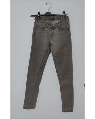 Jeans grigio skinny vita bassa taglia 38