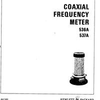 Misuratore di frequenza coassiale HP 537A