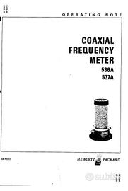 Misuratore di frequenza coassiale HP 537A