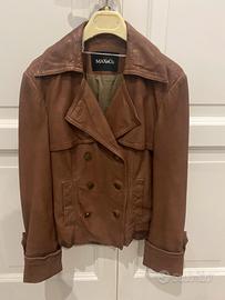 Max&co giacca in pelle donna xs