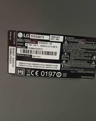 TV LG 55EG9A7V per ricambi