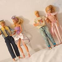 lotto Barbie e Ken Mattel anni 80