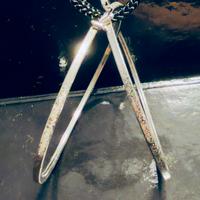 Orecchini argento925 a cerchio squadrati satinati