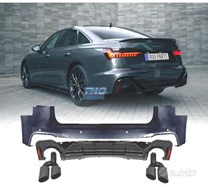 PARAURTI POSTERIORE AUDI A6 SEDAN 18-24 LOOK RS6 A