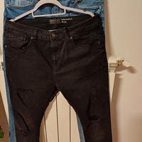Set 2 jeans strappati Bershka, 44,46,nuovi