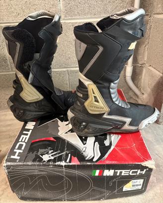 Stivali da moto in pelle Mtech Tg 41