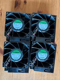 4x Ventole SUNON PF80381B2-Q050-S99 12V PW