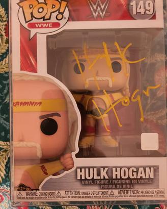 Funko Pop Hulk Hogan autografato con COA 