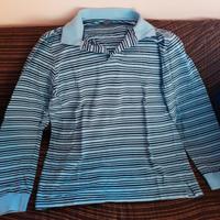 Maglia Polo PROJECT CLASSICO celeste righe L Usata