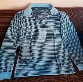 Maglia Polo PROJECT CLASSICO celeste righe L Usata