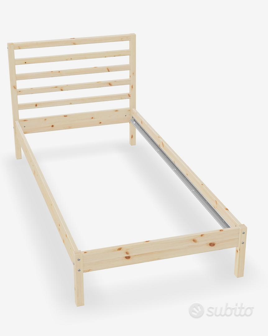 Letto singolo Ikea 90x200 con rete e materasso - Arredamento e Casalinghi  In vendita a Milano