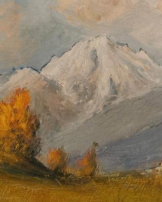 Monte Bianco. Valle d'Aosta dipinto  olio