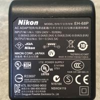 Nikon EH-68P caricabatterie ORIGINALE con cavo USB