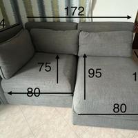 divano ikea 2 posti con cassone porta oggetti