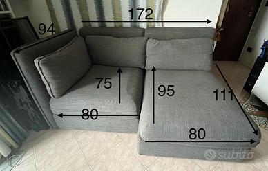 divano ikea 2 posti con cassone porta oggetti