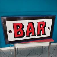 Insegna bar luminosa vintage